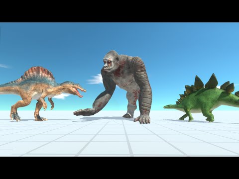 SPINOSAURUS & STEGOSAURUS vs EVERY UNIT - Animal Revolt Battle Simulator