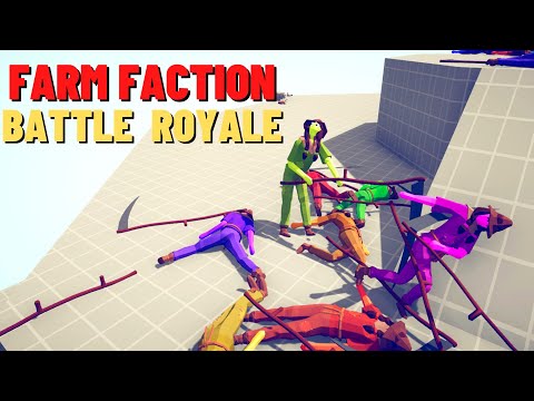 FARM FACTION BATTLE ROYALE - FREE FOR ALL - Totally Accurate Battle Simulator TABS