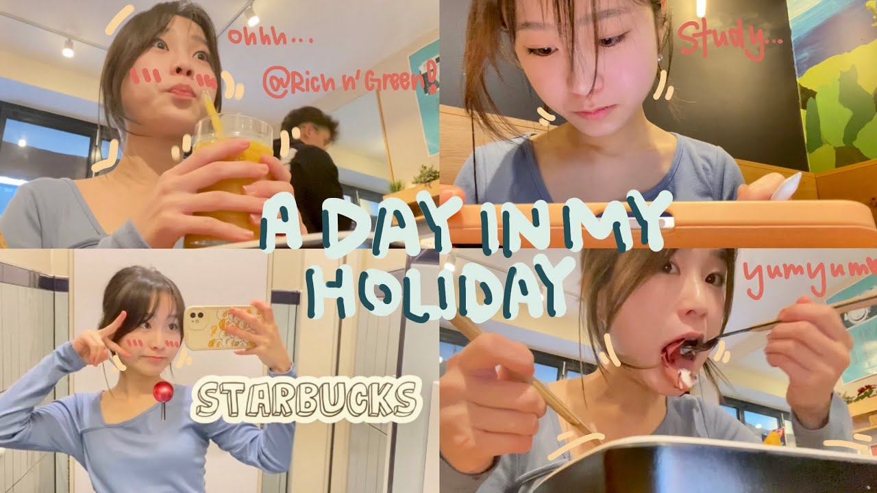 Eat and study with me Vlog✨ | Resturant in köln, Burritos 🌯 @Rich n’ Green, studying @starbucks