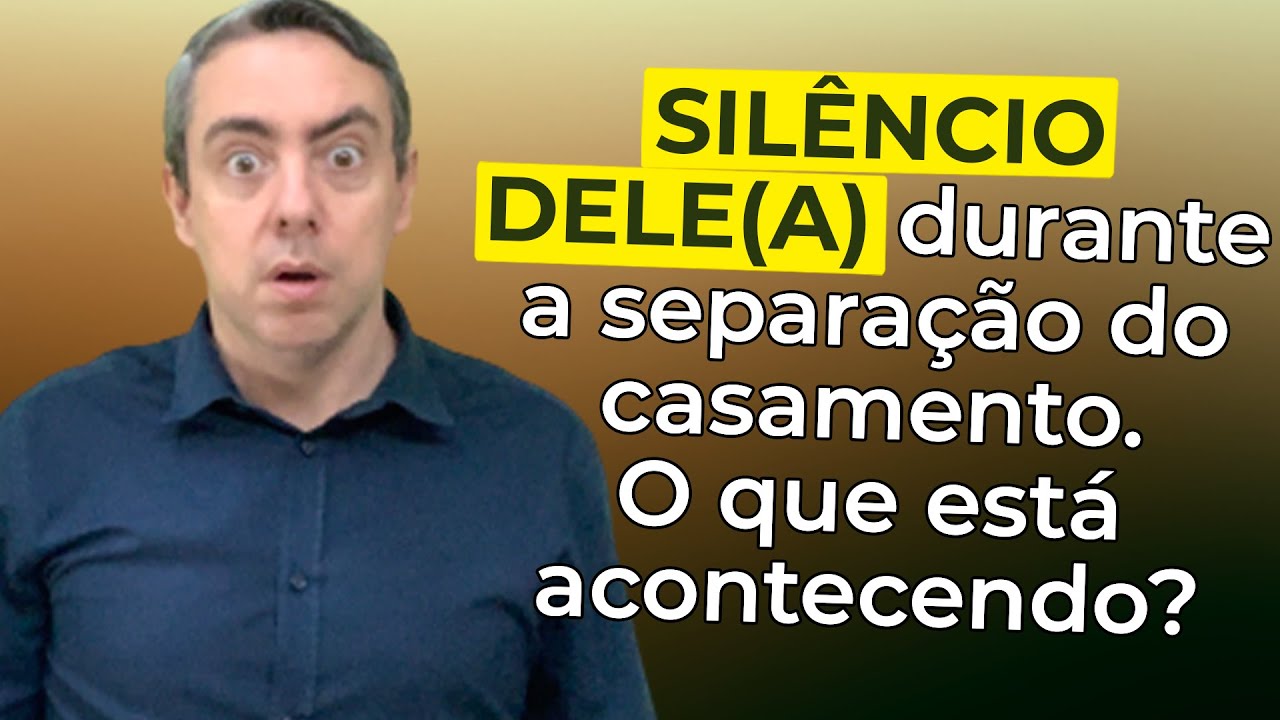 Silêncio do/a ex cônjuge. Como reverter a separação se ele/a não fala nada comigo