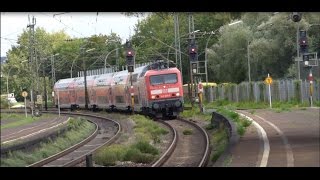 preview picture of video 'Altbach - S-Bahn Stuttgart mit ET 430 - ICE 1 + Velaro D - DB 101 - BR 143,146,185,218 - Peoplemo'