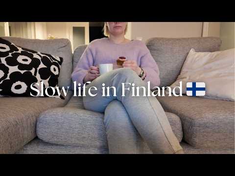 Silent Finland Vlog 🌿 Daily Routine 7AM - 11PM 🌿 Remote Work, Grocery Shopping, Baking, Meditating