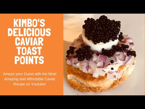 Caviar Toast Points Done Right - Wow your Guests with Affordable Caviar.
