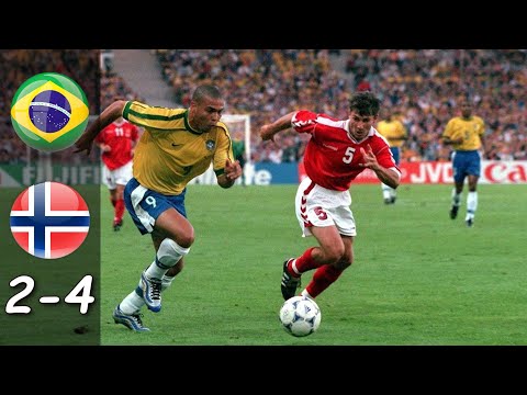 Ronaldo Phenomenon vs Haaland's Father Epic Battle (Brazil vs Norway)