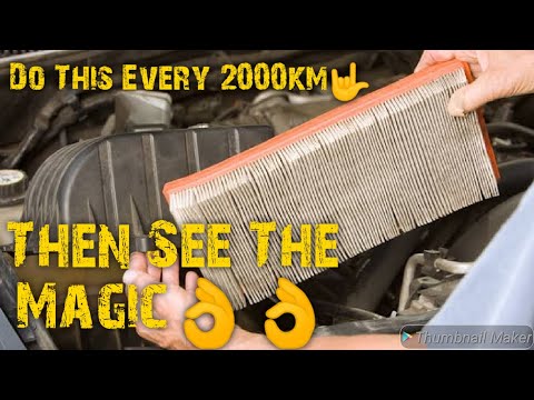 Air Filter Cleaning DIY at Home || Improve Pickup of Car