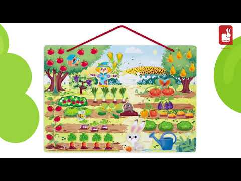 Janod магнитный набор - сад, арт. J05463