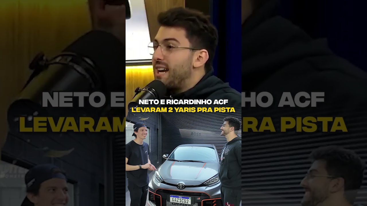 Neto e Ricardinho ACF levaram 2 Yaris pra pista #shorts