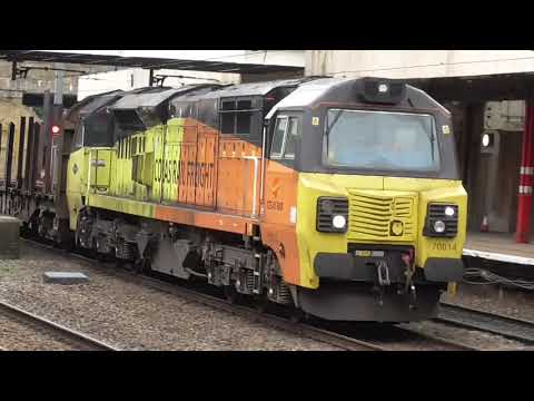 70814 6c37 Chirk - Carlisle Yard Empty Logs, Sun. 15th August 2021