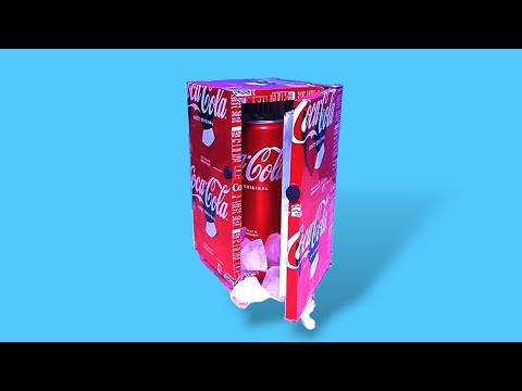 Make an Amazing Mini Refrigerator with soda cans