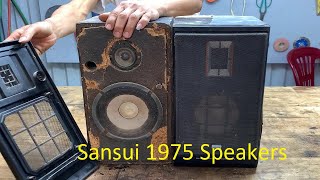 Restore old Broken Sansui 1975 Speakers / Repair Speakers as Desired