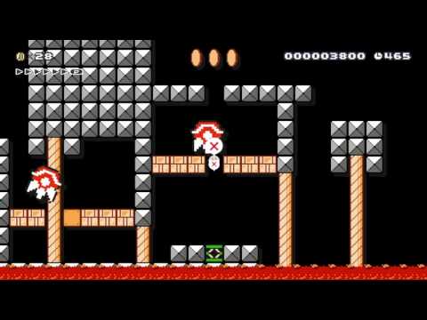 お腹踏みのお城(TUMMY CASTLE) by くろくない - SUPER MARIO MAKER - No Commentary 1AH