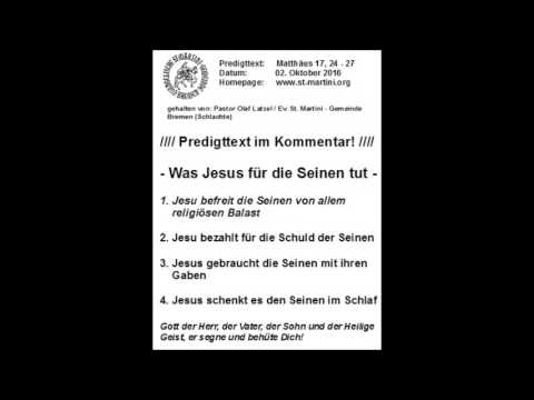 October 2, 2016 - What Jesus does for his followers