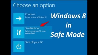 How to reboot Windows 8 in safe mode
