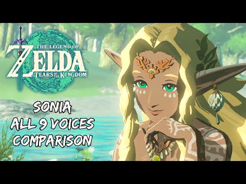 The Legend of Zelda: Tears of the Kingdom - Sonia All 9 Voices Comparison