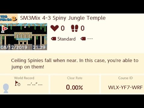 SMM2 - SM3Mix 4-3 Spiny Jungle Temple