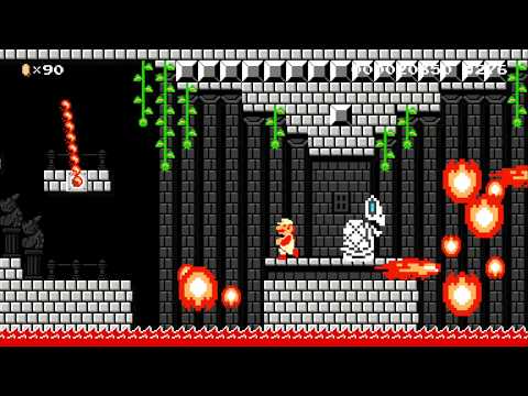 Dry Bones Castle by JohnnyZ - SUPER MARIO MAKER - NO COMMENTARY 1bc