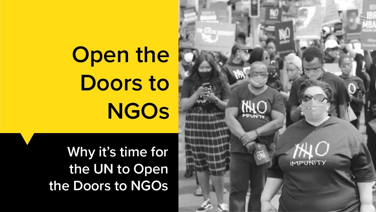Why it’s time for the UN to "Open the Doors to NGOs"