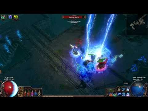 Path of Exile: Storm Call + Concentrated Effect + Reduced Duration on the Docks