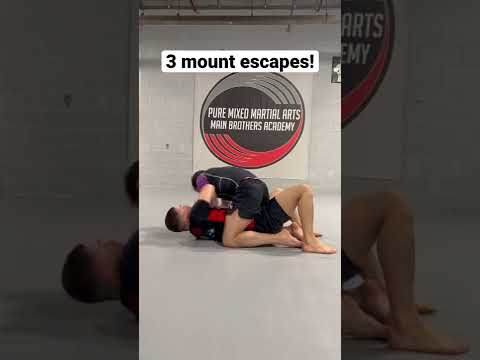 3 options to get out of mount ! BJJ
