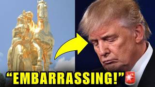 🚨Trump's NEW GOLD STATUE Just Got A BRUTAL RESPONSE...Oh NO!