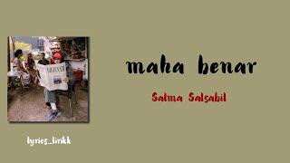 Download lagu Salma Salsabil maha benar Lirik mp3