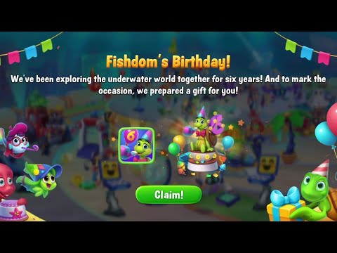 @Fishdom 6th Birthday, Got New Profile Picture and New Item