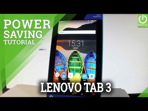 How to Use Power Saving in LENOVO Tab3 7 Essential |HardReset.info