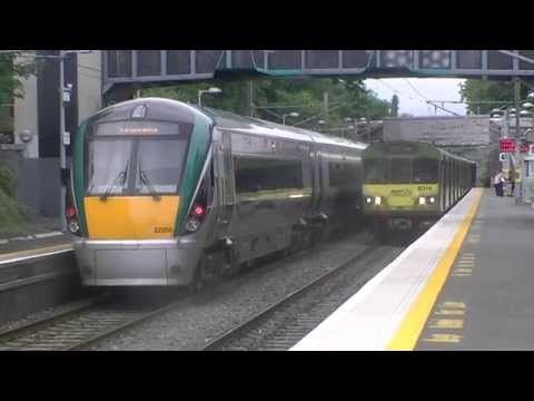 Irish Rail 8100 EMU 8134 + 8116 + 8113 + 8115 arrives at Portmarnock
