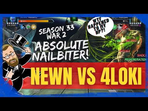 About As Dramatic As A War Can Get! NEWN Vs 4LOKI! Alliance War 3, Season 33!