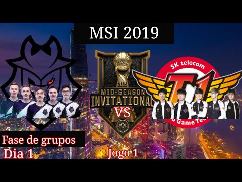 MSI 2019 G2 Esports vs SKT T1 HIGHLIGHTS do Jogo 1.