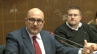 Il direttore del Tg2, Gennaro Sangiuliano a L'Aquila