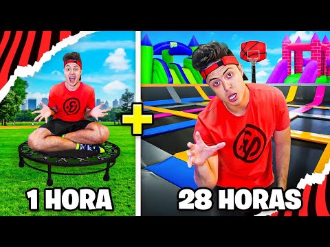 THE TRAMPOLINE GETS BIGGER EACH ROUND!