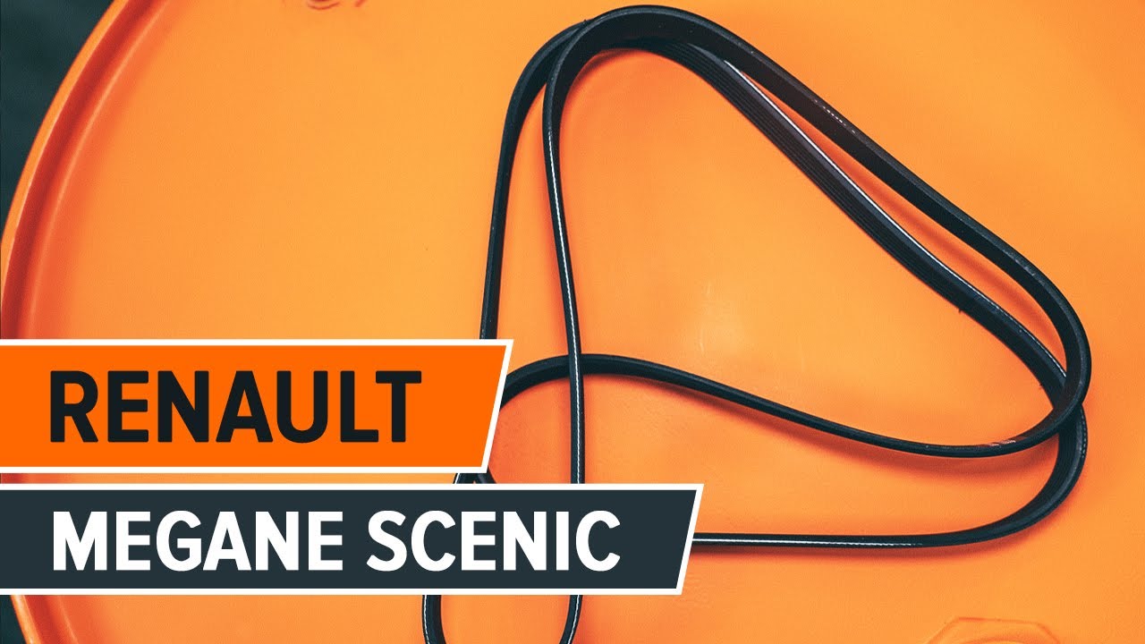 Como mudar correia trapezoidal estriada em Renault Megane Scenic - guia de substituição