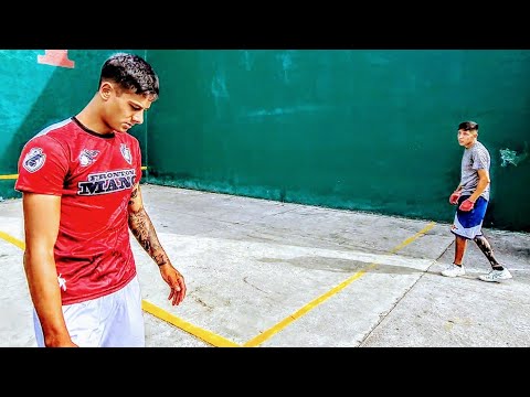 Niño Abraham vs Costal Mano a mano Frontón Prizo second match right corner