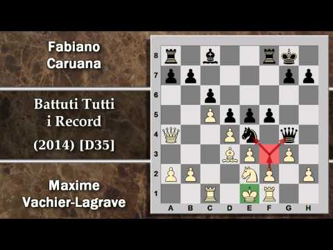 Partite Commentate di Scacchi 119 - Vachier-Lagrave vs Caruana - Battuti Tutti i Record - 2014 [D35]