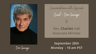 Monday CSL Live with Actor/Writer/Voiceover Artist - Don Savage - September 28, 2020 @10 am PST video