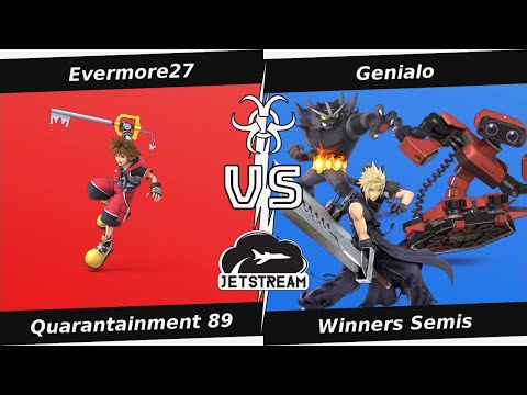 Quarantainment 89 Winners Semis - Evermore27 (Sora) Vs Genialo (Cloud, Incineroar, ROB) - SSBU