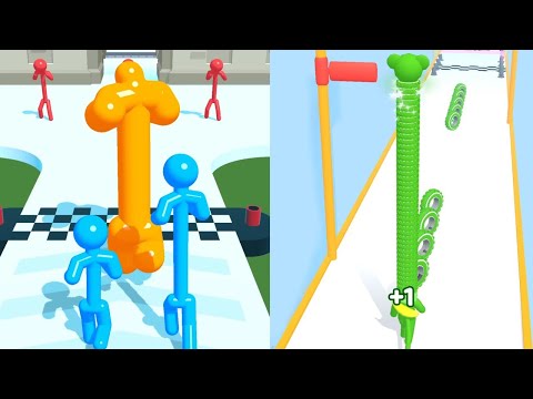Tall Man Run vs Long Neck Run All MAX LEVELS! Top Free Game Walkthrough Videos iOS & Android