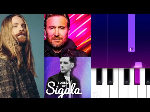 Sigala,David Guetta, Sam Ryder - Living Without You (Piano Tutorial)