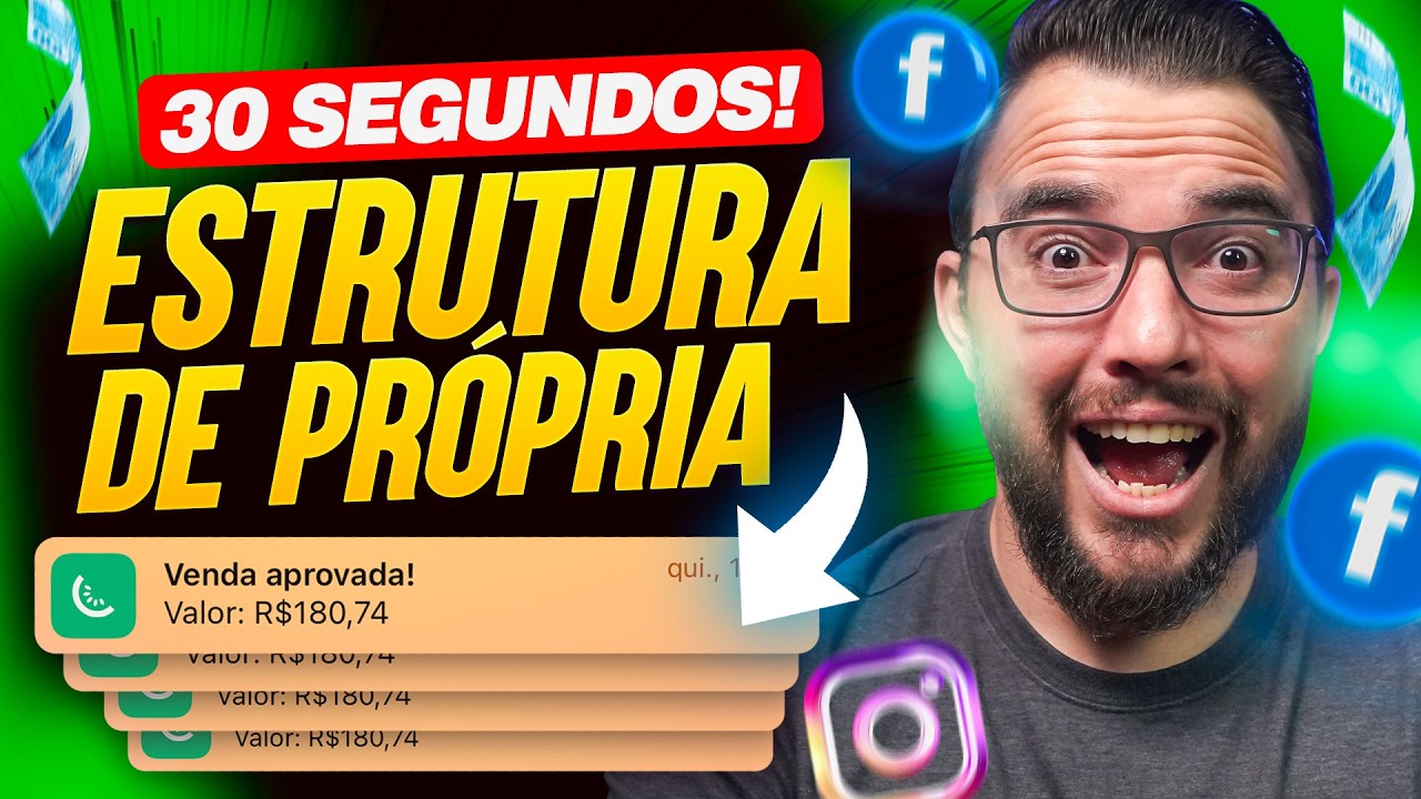 ESTRUTURA PRÓPRIA PARA AFILIADOS EM 30 SEGUNDOS (Facebook Ads, Kiwify e Google Ads no Automático!)