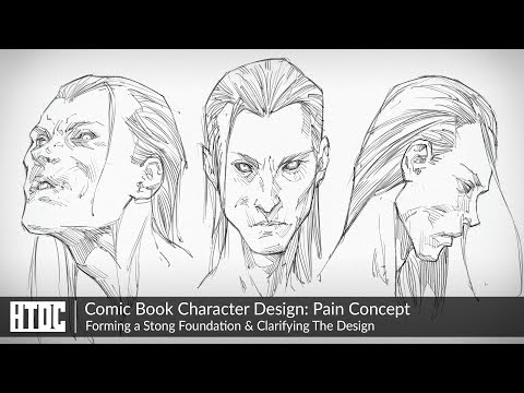 Comic Book Character Design: Pain Concept | Forming a Stong Foundation & Clarifying The Design