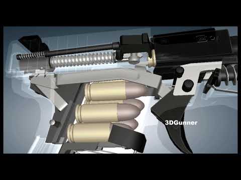 3D Animation: How the Glock 23 (.40 S&W) works