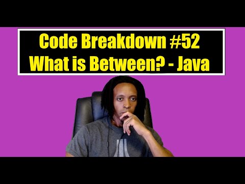 Code Breakdown 52 What Is Between Java Codewars