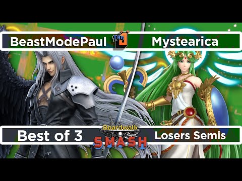 BeastModePaul (Sephiroth) vs Mystearica (Palutena) Losers Semis - Boardwalk Smash #33 - SSBU