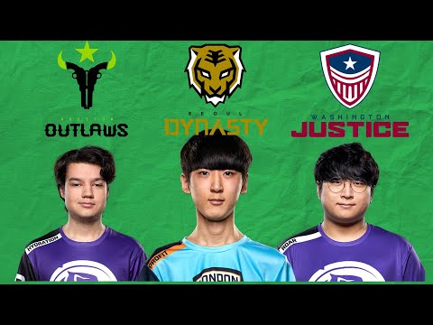 PROFIT and GESTURE to SEOUL DYNASTY, HYDRATION to HOUSTON OUTLAWS, and ROAR to WASHINGTON JUSTICE