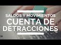 Consulta Saldos Y Movimientos Cuenta De Detracciones Banco De La Nacion