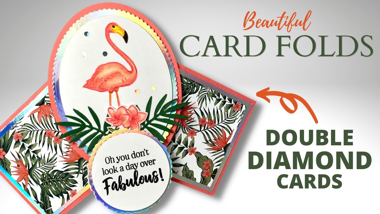 Beautiful Double Diamond Fold Cards | NO DIES NEEDED!!!