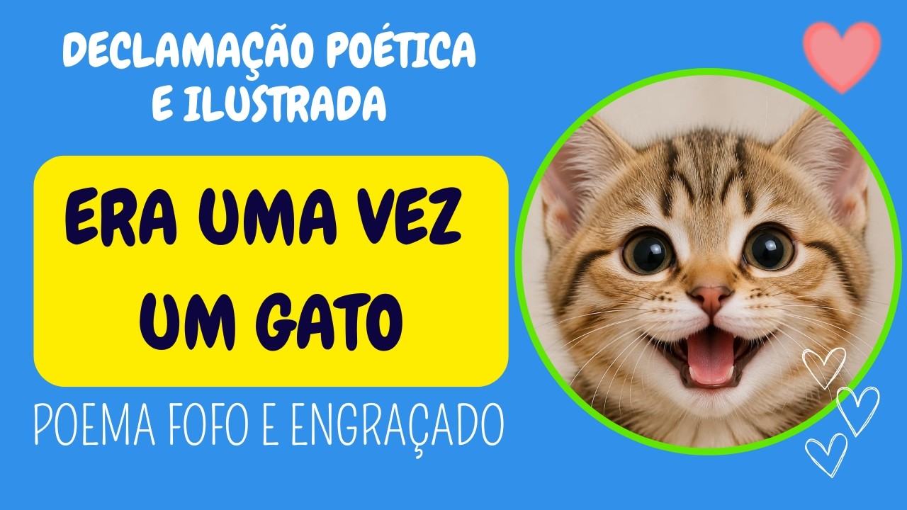 Brincar de rimar | O mais lindo Poema Infantil para treinar LEITURA -| GATOS | poesia