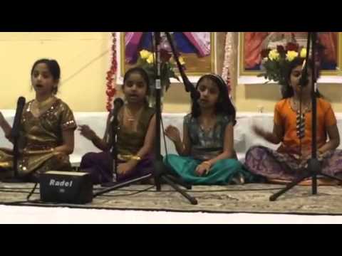 Varshini and vikashini song  at Sri Vallabacharya day at Ak