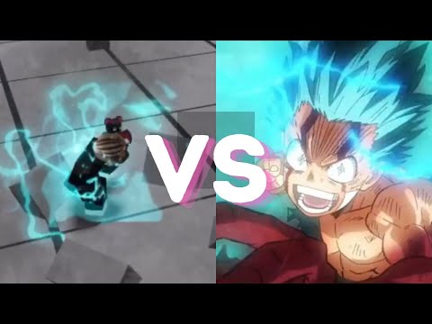 BEST comparison of ANIME VS ROBLOX (Deku version) heroes battlegrounds